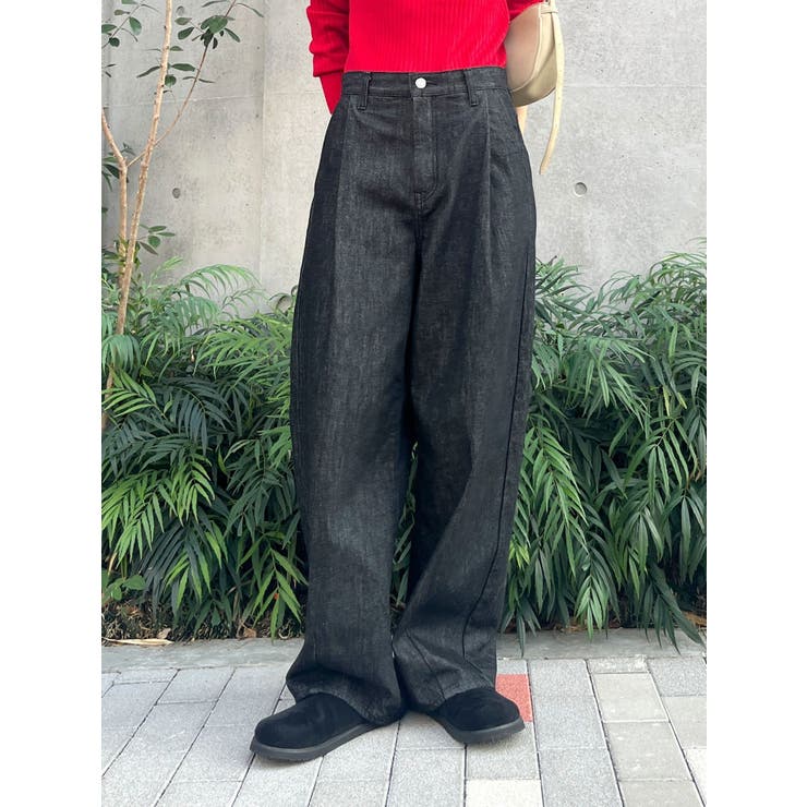 タックデザインカーブデニム[品番：MKSW0066343]｜Ungrid（アン