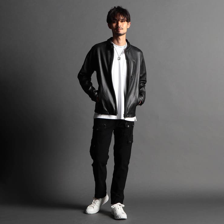 ラムレザーシングルライダース[品番：NICW0004655]｜NICOLE（ニコル