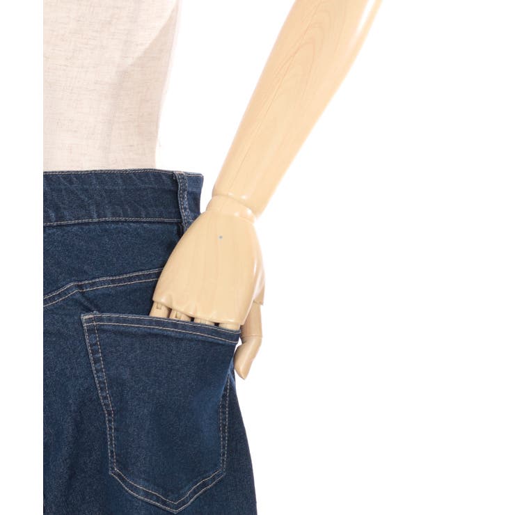 調整ボタン付デニムパンツ[品番：IGAW0005121]｜axes femme