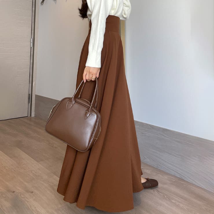 Louere ハイウエストボリュームフレアスカート[品番：AMTW0004836