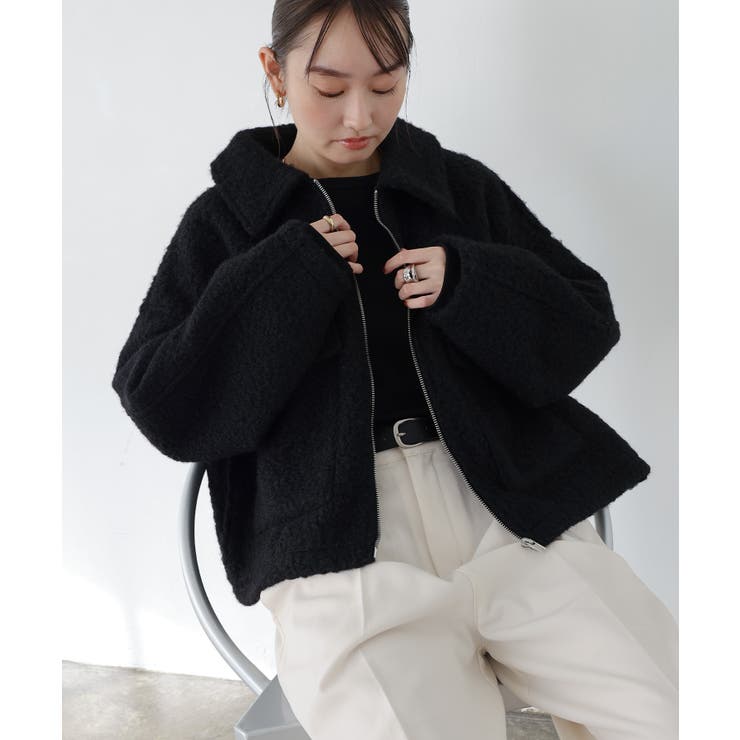 シープ調 ボア ダブルポケット[品番：AZ000004735]｜andme（アンドミー