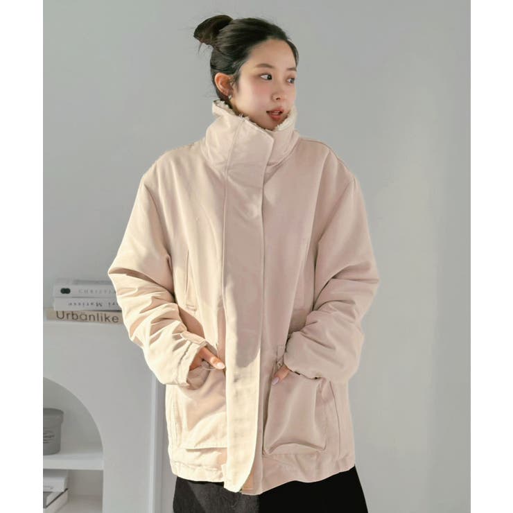 インナーファースタンドカラーミリタリージャケット[品番：JLBW0001683