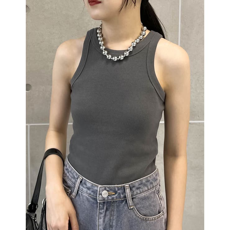 神山まりあさん着用]アメリカンスリーブタンクトップ[品番