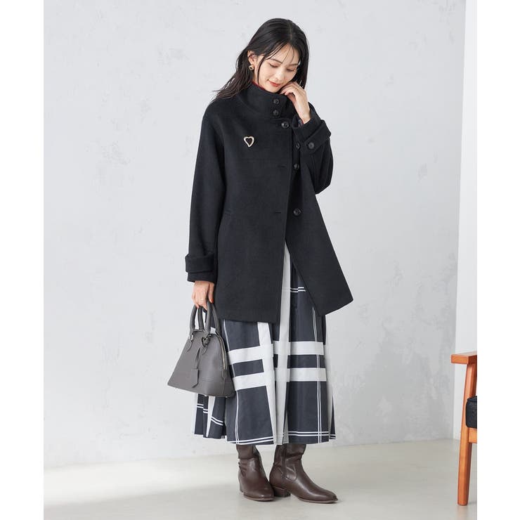 スタンドカラーミディコート[品番：ITKW0018986]｜a.v.v【WOMEN