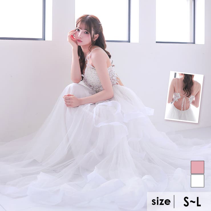 ✩ヨーコチャン✩ ホワイト フリル付きドレス XS ✩ヨーコチャン