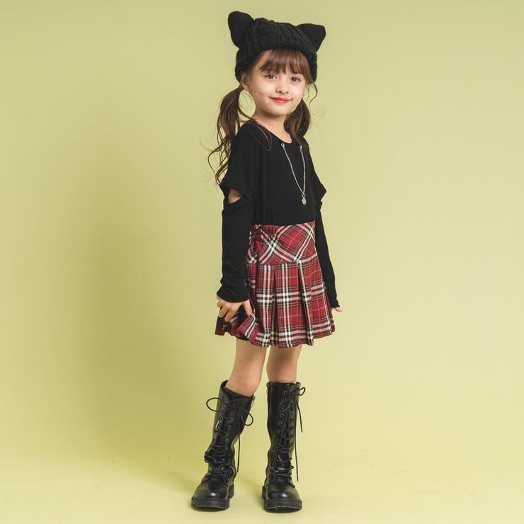 グレンチェック柄プリーツスカート[品番：VINK0002080]｜URBAN CHERRY