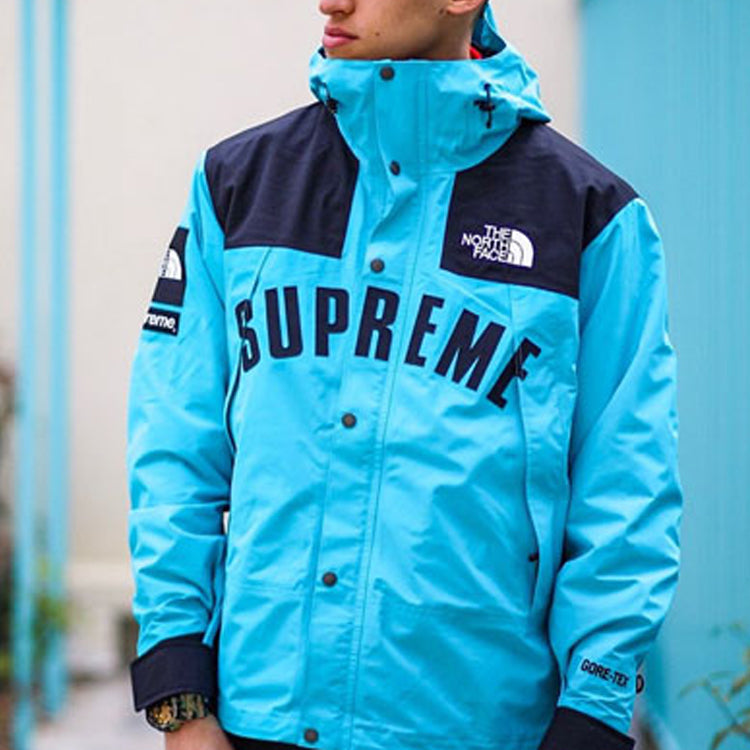 Supreme SS19 x The North Face Arc Logo Mountain Parka LightBlue