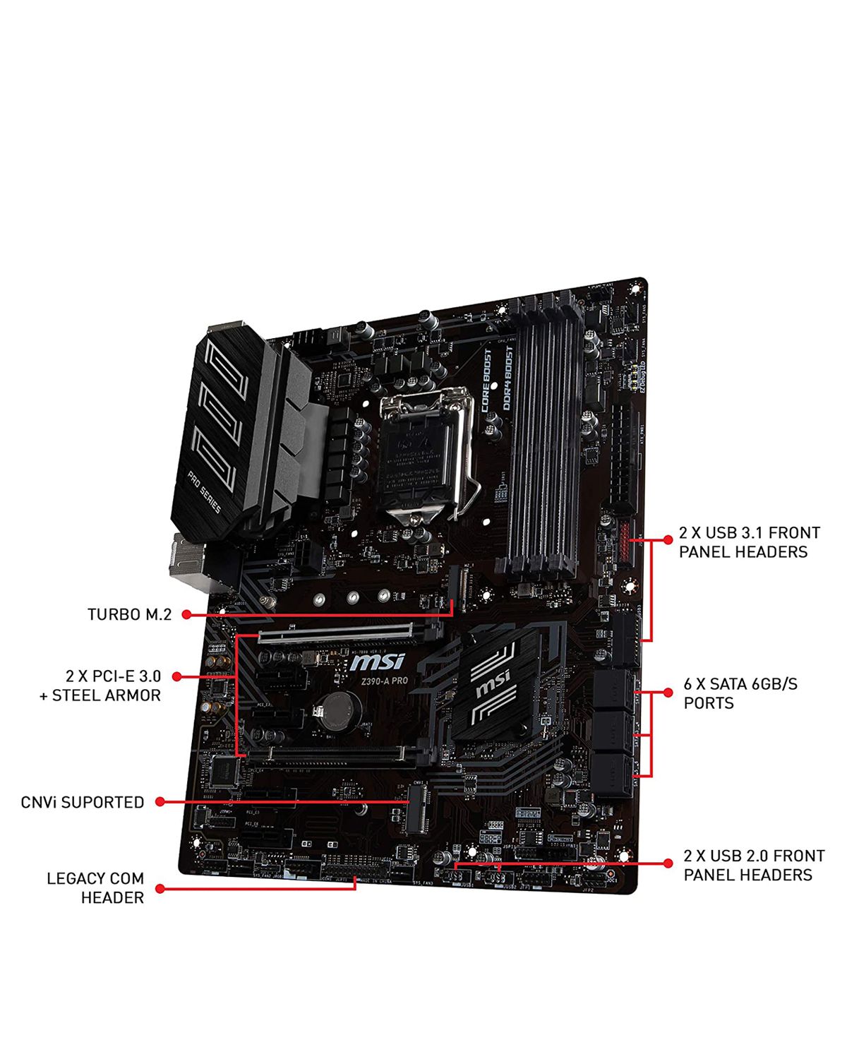 Shop - MSI Z390-A PRO LGA1151 (Intel 8th And 9th Gen) Gaming