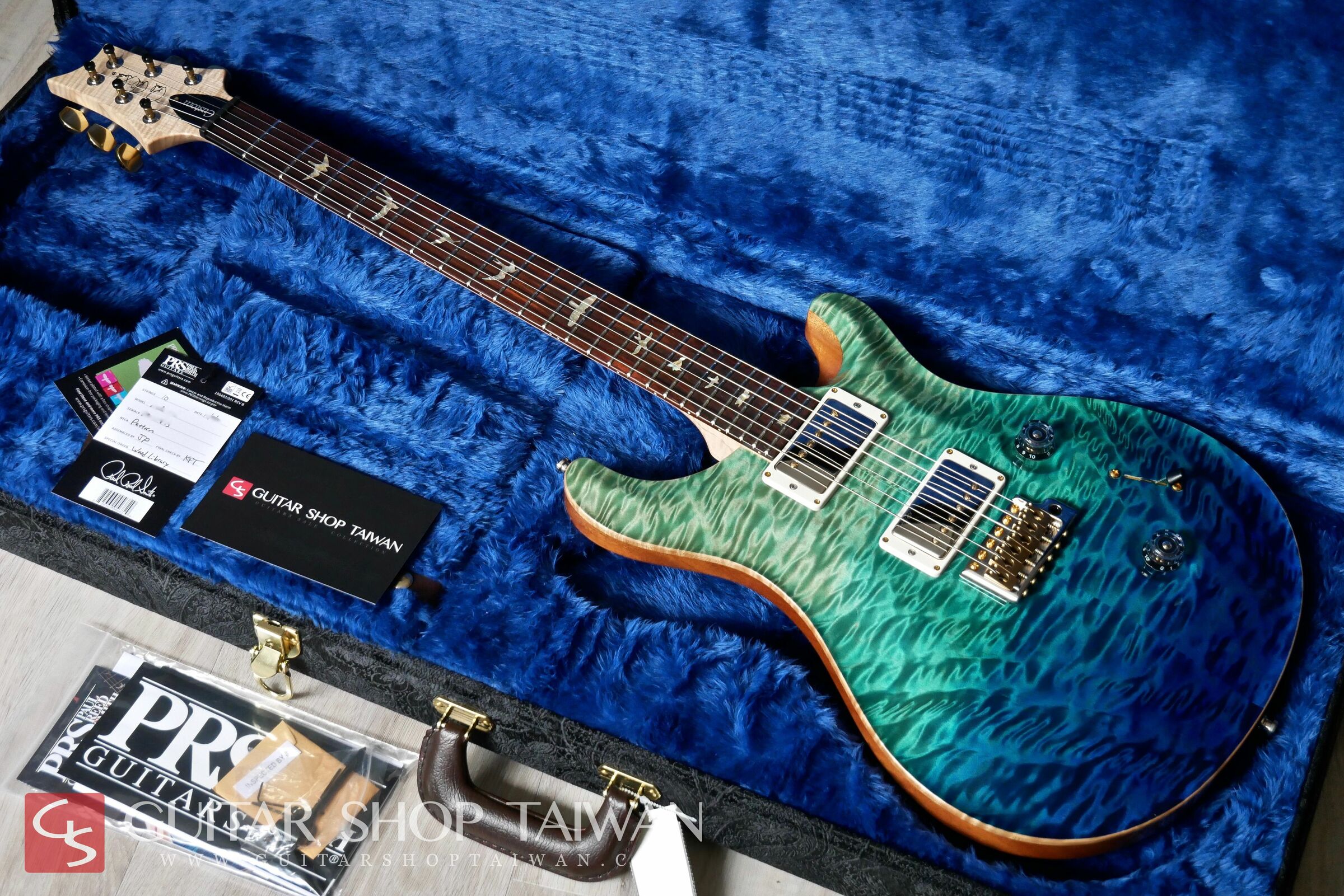 近全新2013 PRS Custom 24 Wood Library Artist Package Brazilian