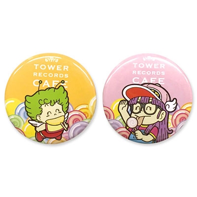 Dr.スランプ アラレちゃん×TOWER RECORDS CAFE 缶バッジ 2個セット