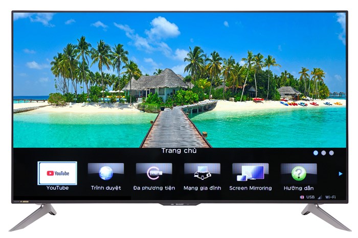 Smart Tivi Sharp 4K 60 inch LC-60UA6500X - giá tốt, có mua trả góp