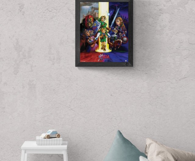 台湾 【任天堂】ゼルダの伝説時のオカリナタイムゲームポスター Dope
