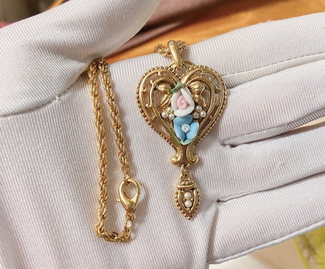 台湾 【西洋アンティークアクセサリー】1928 ヴィクトリア調 ドロップ