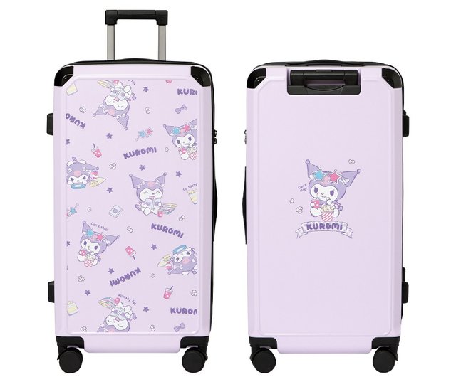 Taiwan [Sanrio] KUROMI 28-inch zippered fat suitcase suitcase