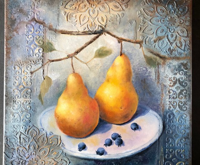 スペイン 家の装飾アート静物画油原画果物の絵 ArtLolitaRos - Pinkoi