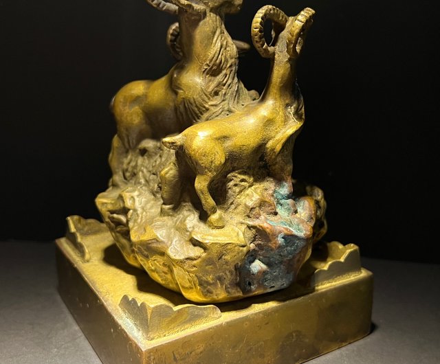 送料無料】台湾 古銅器、イエローブロンズ、三羊、解体、三陽、解体