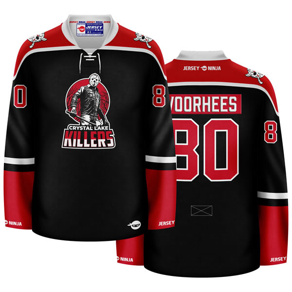 Jersey Ninja - Crystal Lake Killers Jason Voorhees Hockey Jersey