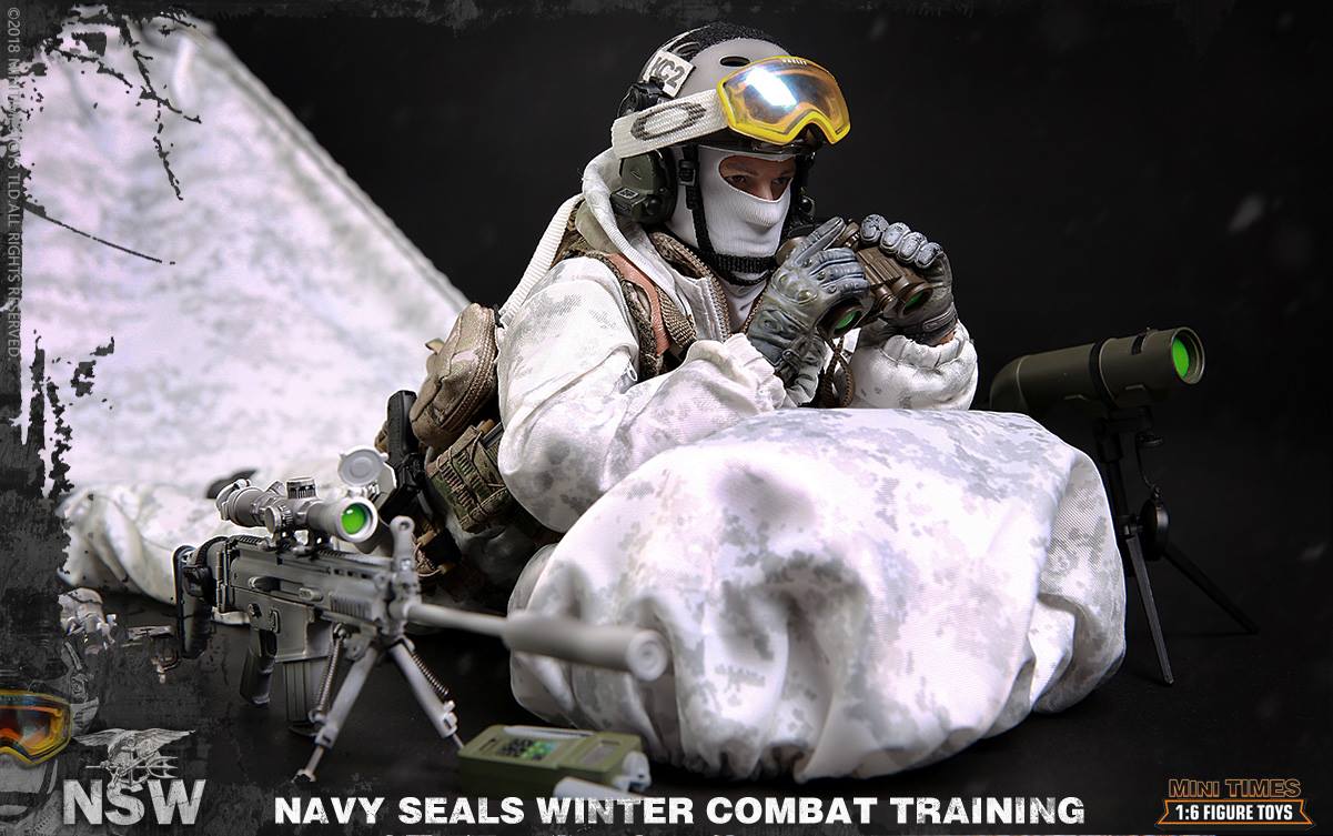 1/6 Scale US Navy SEAL Winter Combat Training Figure (M011) by