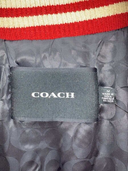 COACH(コーチ) / スタジャン/M/ウール/RED | 古着の販売・通販なら