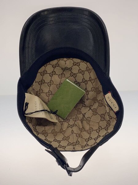 GUCCI(グッチ) / レザーキャップ/L/レザー/BLK/メンズ/727238// | 中古