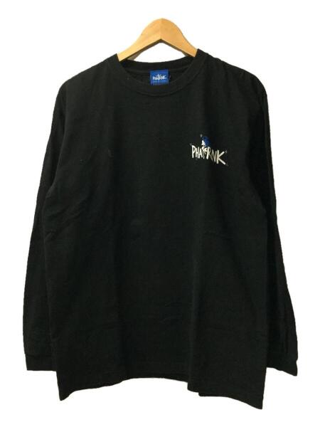 PHATRNK(ファットランク) / 薔薇/長袖Tシャツ/L/コットン/ブラック