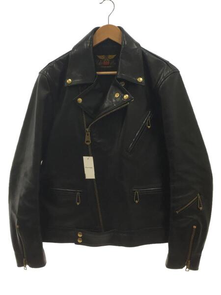 CALEE(キャリー) / ダブルライダースジャケット/L/馬革/BLK | 古着の