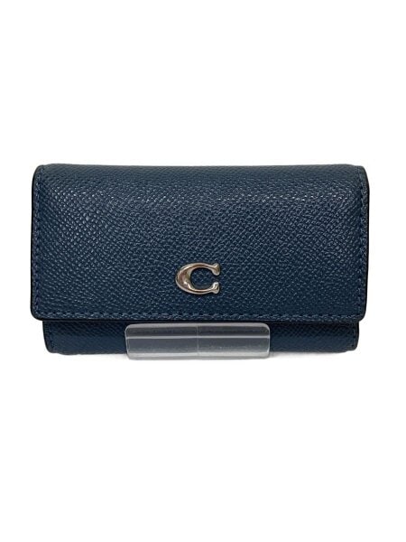 COACH(コーチ) / キーケース/レザー/ブルー/無地/メンズ/コーチ