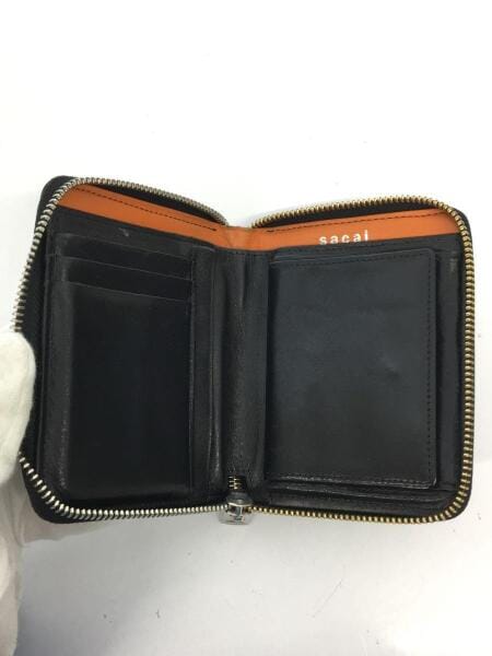 sacai(サカイ) / 2つ折り財布/レザー/BLK/無地/メンズ | 中古品の販売
