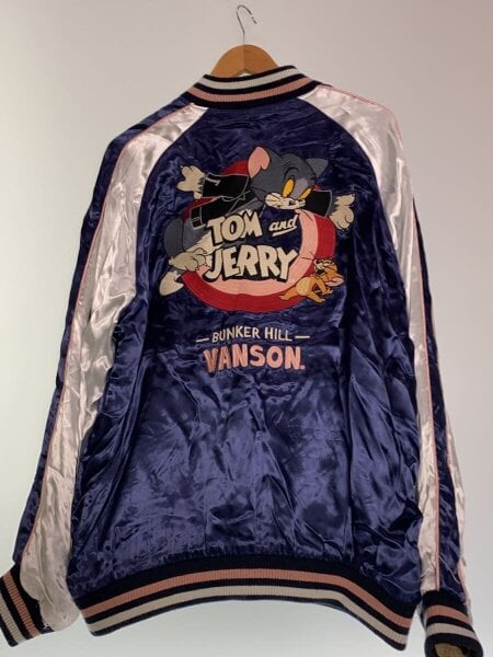 VANSON(バンソン) / TOM AND JERRY/スカジャン/XXL/レーヨン/マルチ