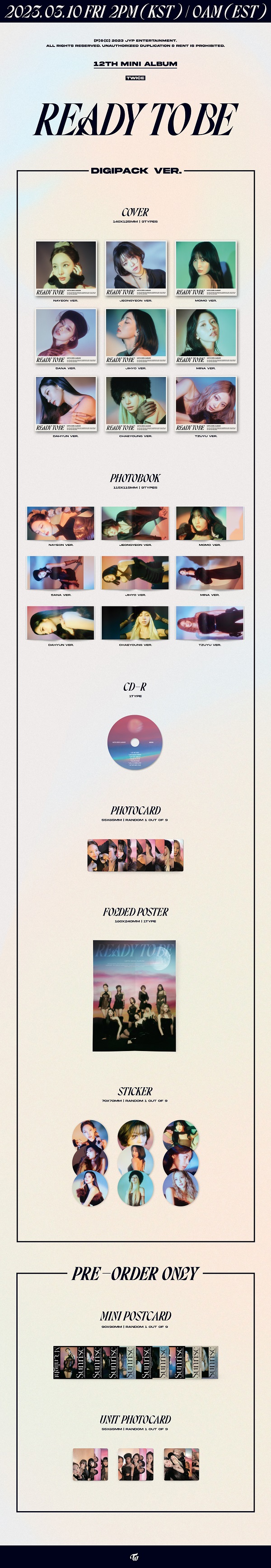 TWICE｜韓国12枚目のミニアルバム『READY TO BE』で待望のカムバック