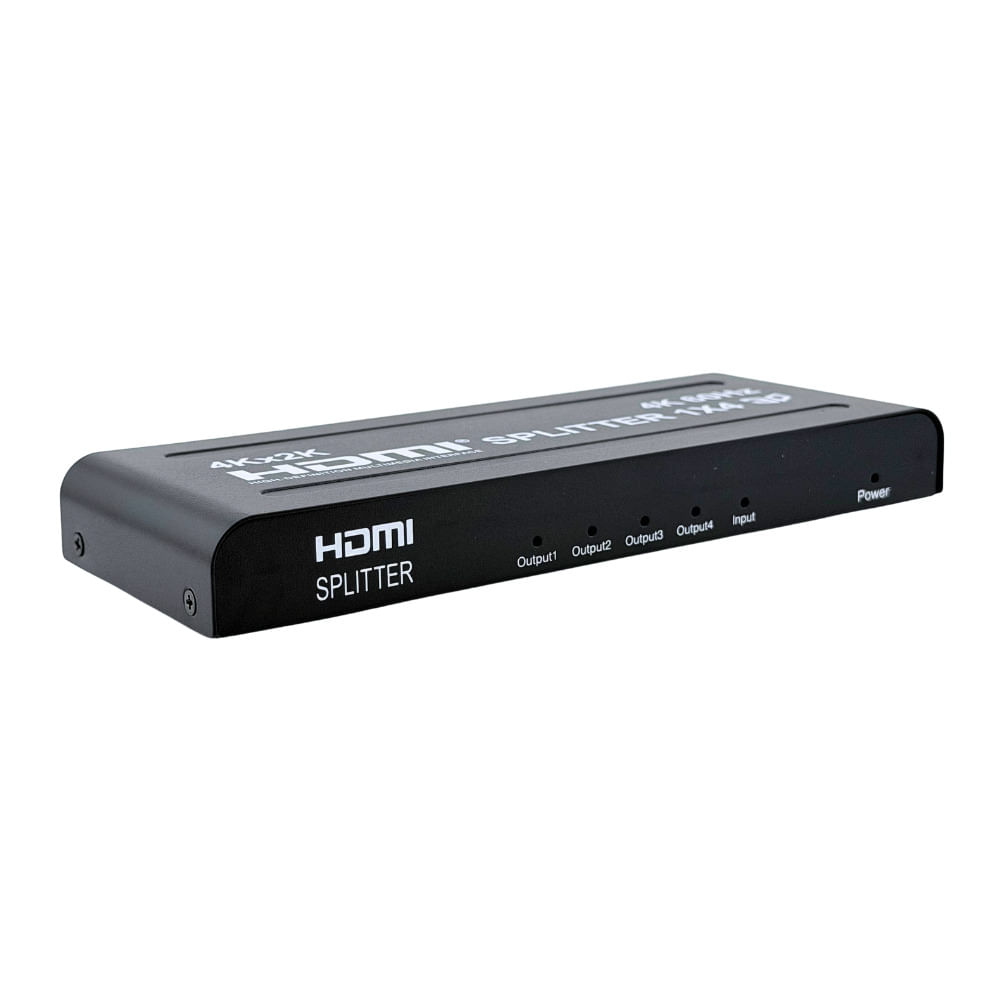 Splitter HDMI 1x4 4K UHD - Duplica 1 fonte para 4 telas
