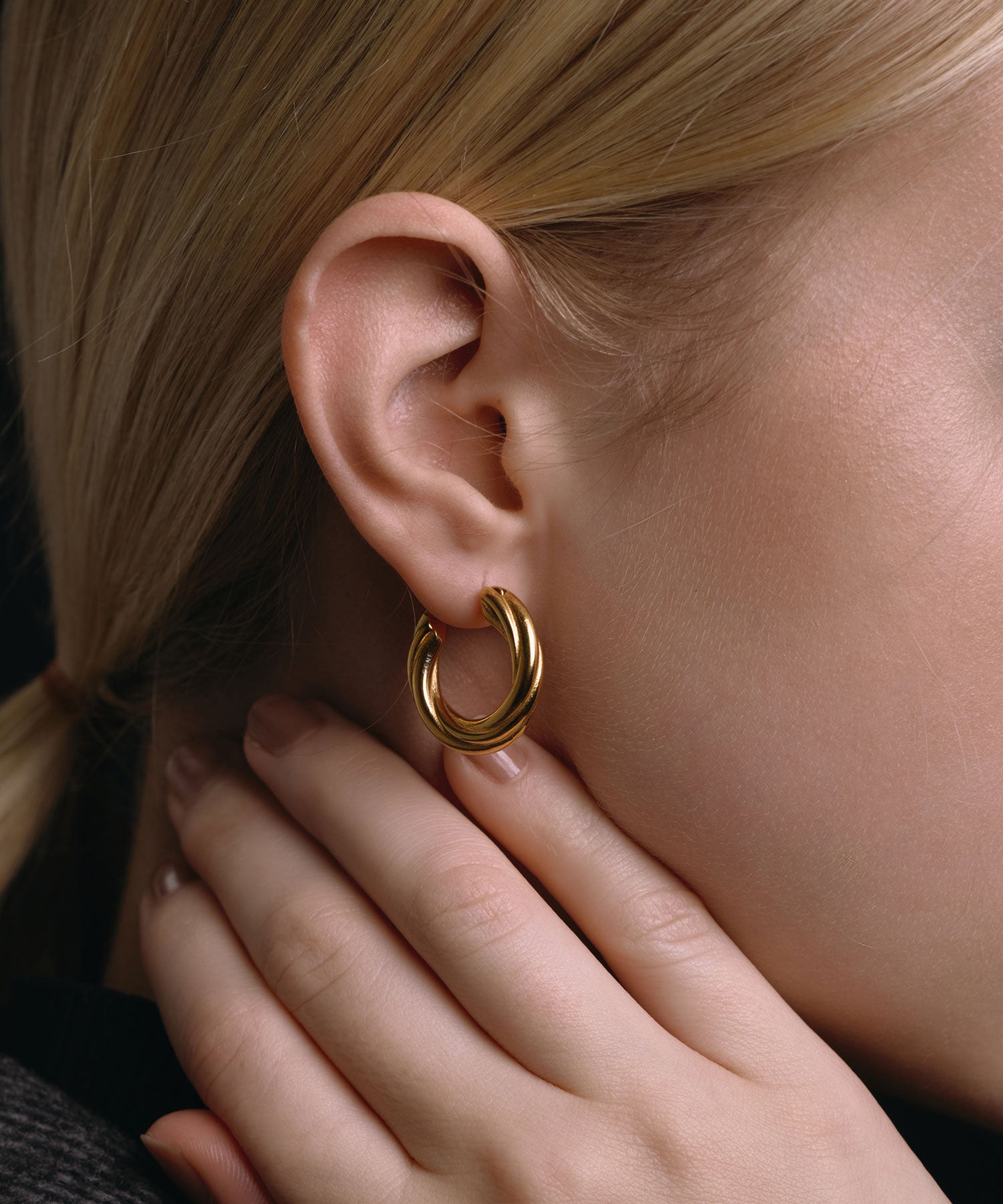 ゴールド]ブーケピアス