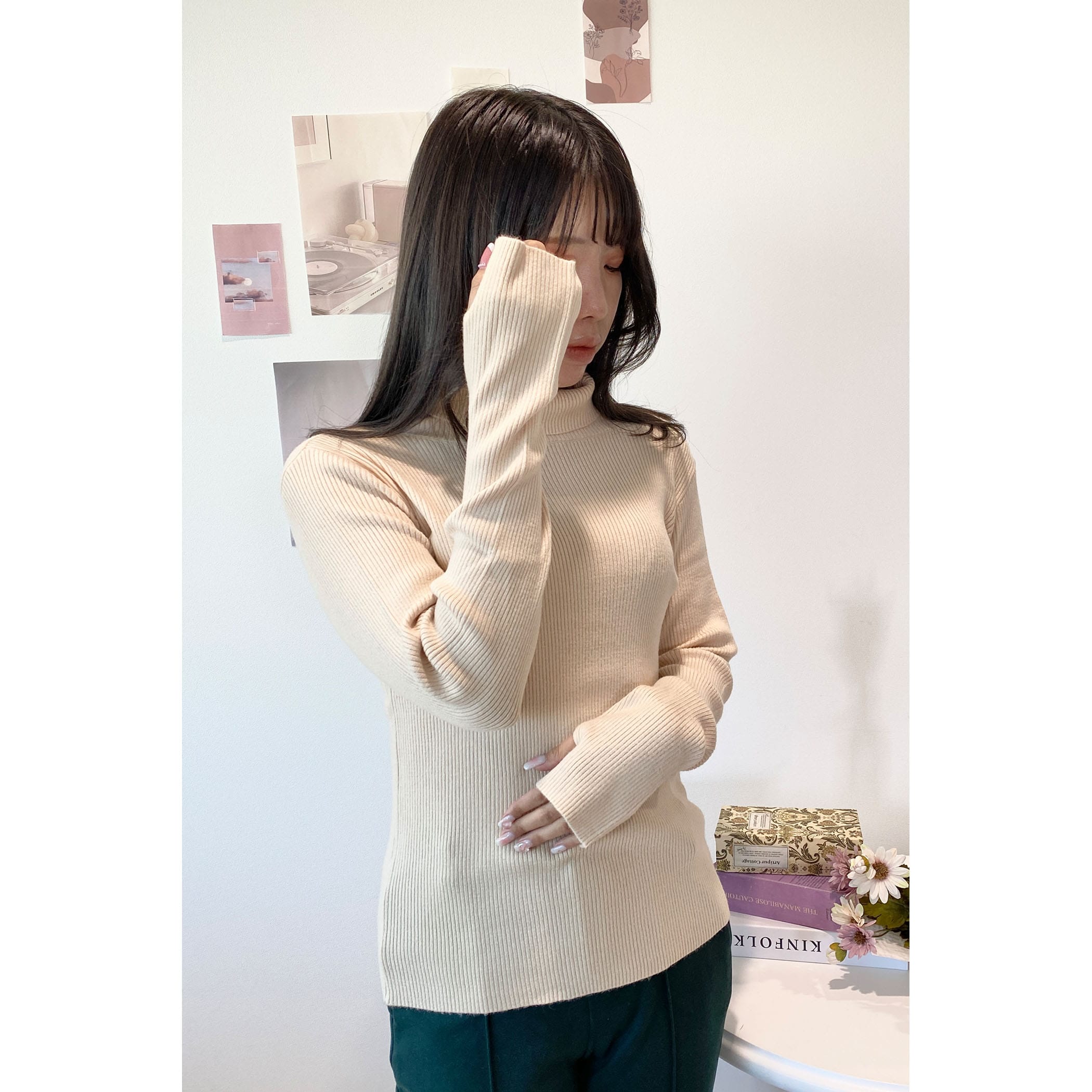 指抜きタートルリブニット｜ニット｜CECIL McBEE(セシルマクビー