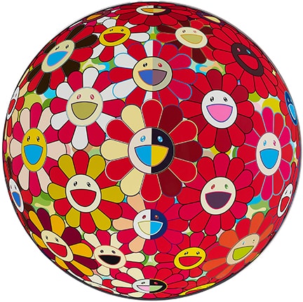 村上 隆 Takashi Murakami フラワーボール レッド (3D) 魔笛 | ONLINE