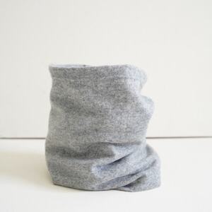 OLTAS カシミヤ100%ネックウォーマー ライトグレー_装飾品・工芸品