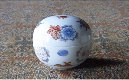 深川製磁 【有田焼】菊七宝 ボンボニエール A75-13 | 佐賀県有田町