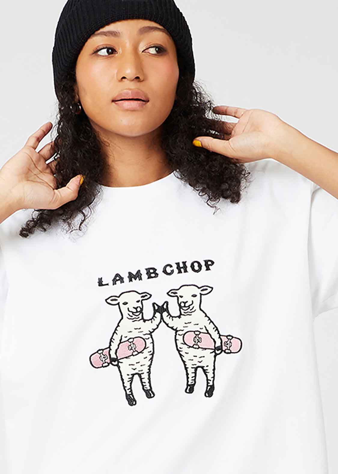 ラムチョップスケート｜ビッグシルエットTシャツ｜ユニセックス