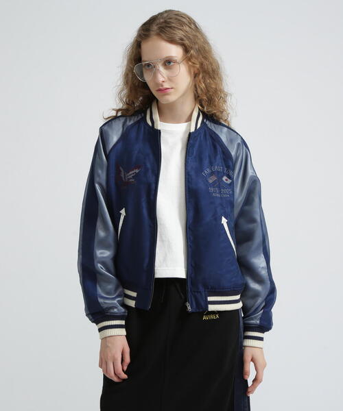 SOUVENIR COLLECTION》ORGANDY SKA JACKET（スカジャン）｜AVIREX