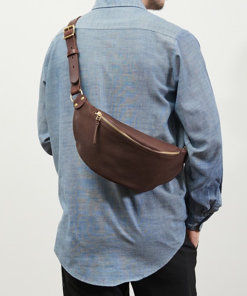 SLOW スロウ / rubono -fanny pack フルベジタブルタンニン栃木レザー