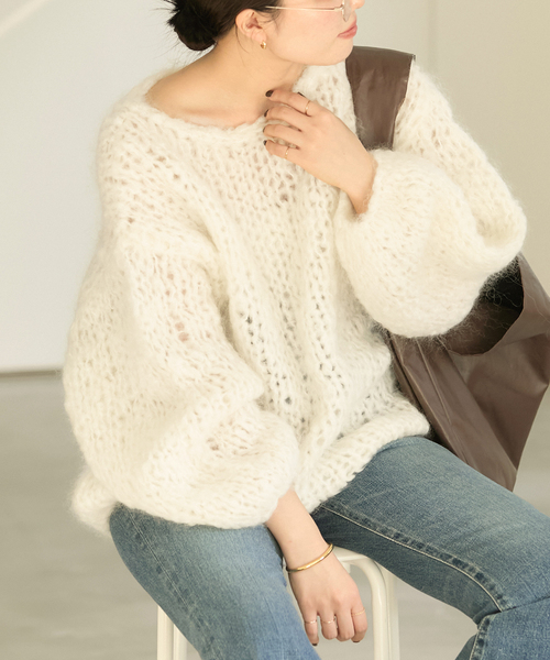 plage（プラージュ）の「HAND KNIT ジャンボタム プルオーバー（ニット