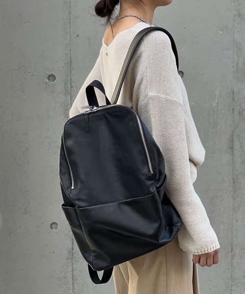 累計販売7,000点以上！高レビュー】【PC収納可】レザーバックパック