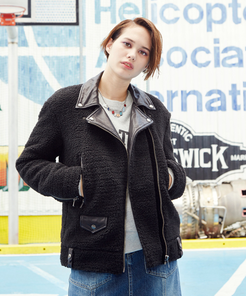 HYSTERIC GLAMOUR（ヒステリックグラマー）の「ラムレザー切替