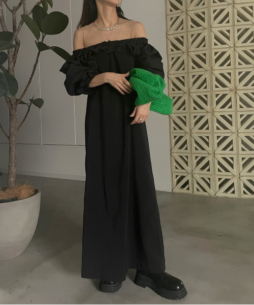 Ameri（アメリ）の「VOLUME BUSTIER LAYERED DRESS（ワンピース）」 - WEAR