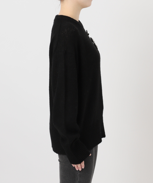 ブローチ付き］ブローチセットプルオーバー（ニット/セーター