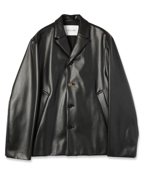 セール】Faux Leather Tailored Short Coat（ブルゾン）｜CULLNI