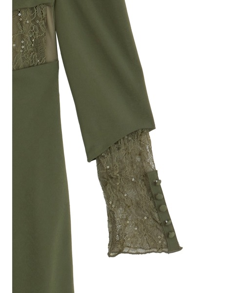 Ameri（アメリ）の「HOLE SPANGLE LACE DRESS（ドレス）」 - WEAR