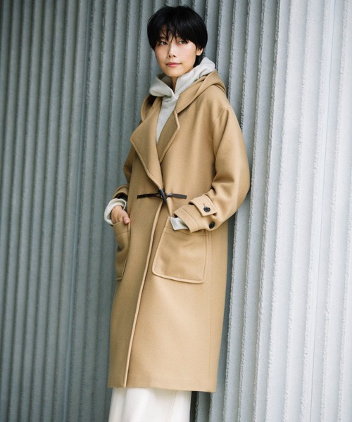 Munich（ミューニック）の「ブラッシュウールメルトンダッフルコート