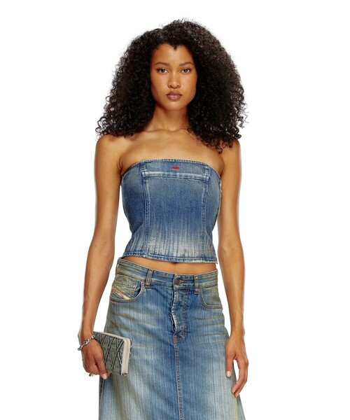 DIESEL（ディーゼル）の「レディース ベアトップ デニム（チューブ