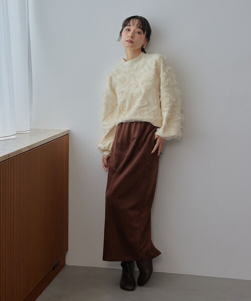 セール】＜EMMEL REFINES＞EM HW チュールシシュウ スウェットライク