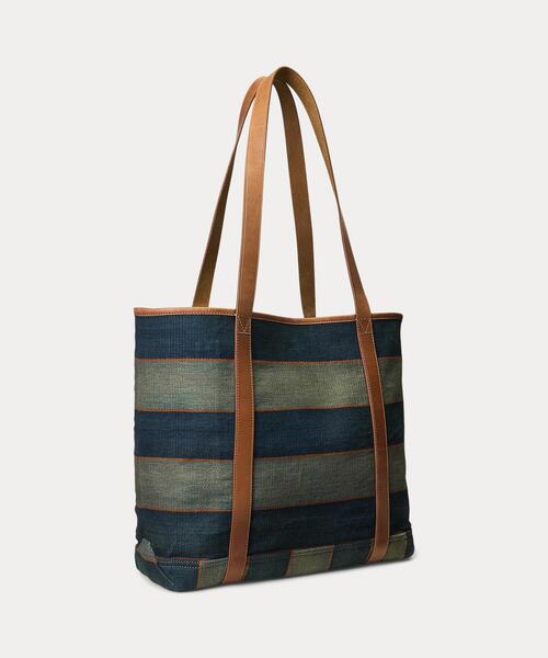 RRL（ダブル アール エル）の「ハンドウーブン インディゴ ストライプ